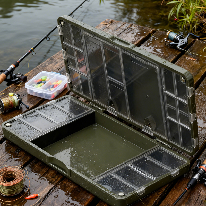 Fishing Lure Making Kit - Large Capacity Hard PVC Tackle Box,