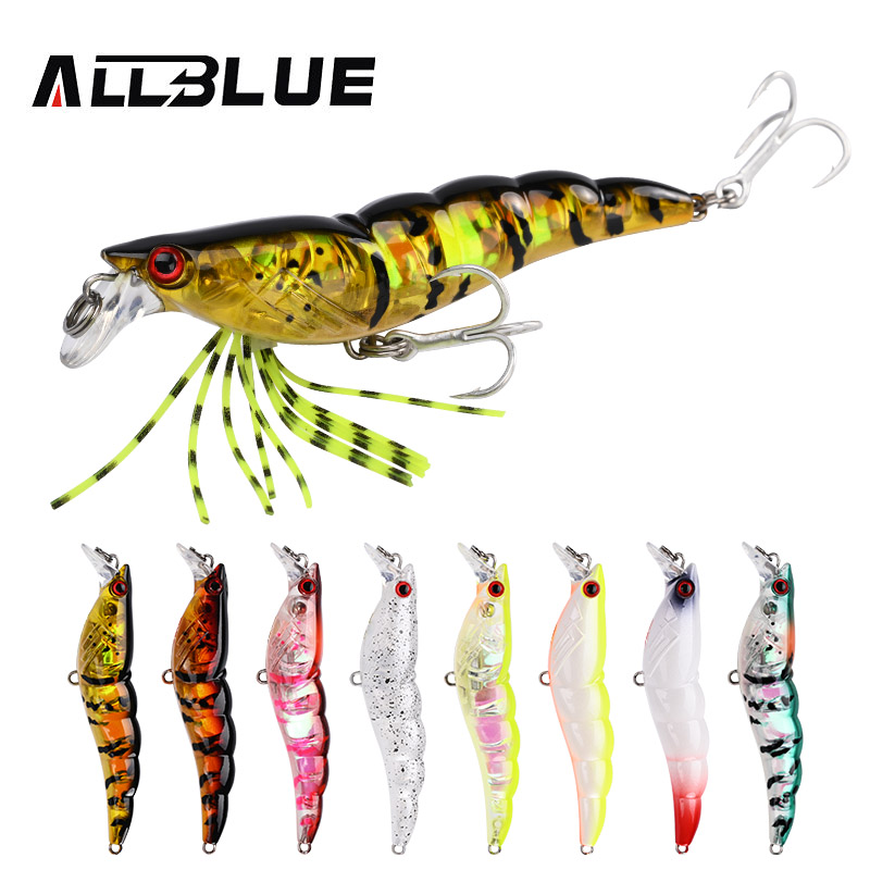 Fishing Lure Buzzbait - ALLBLUE 3D Flash Shrimp 70mm 7g