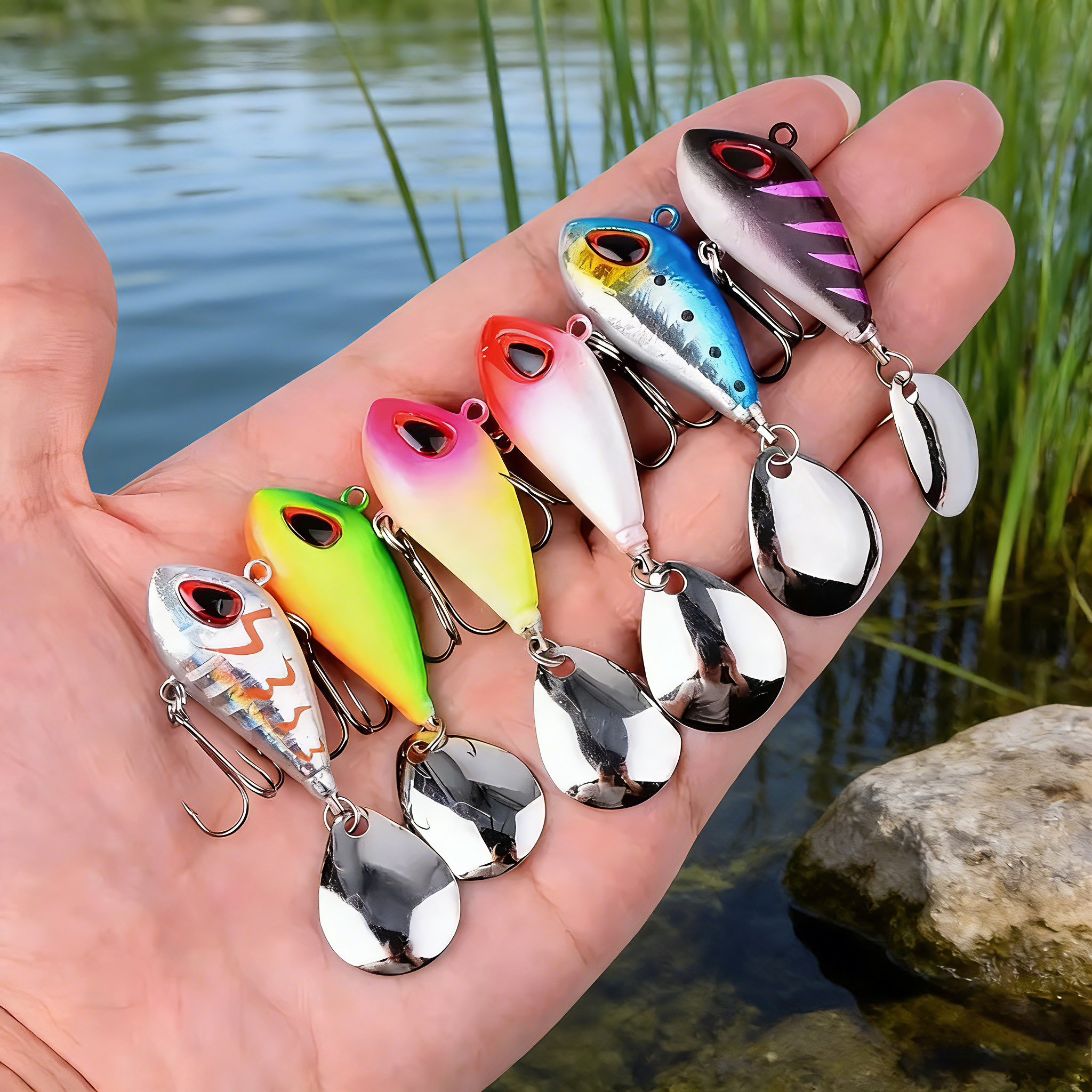 Fishing Lure Spoon - 5/6pcs Mini VIB With Spoon Fishing