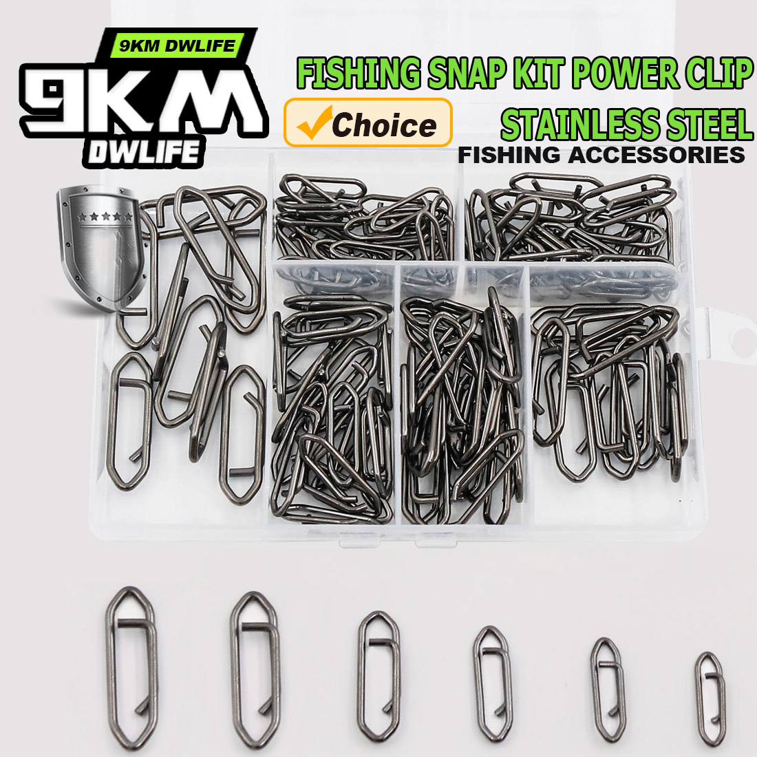 Fishing Lure Making Kit - 9KM Fishing Snap Kit 110pcs Power