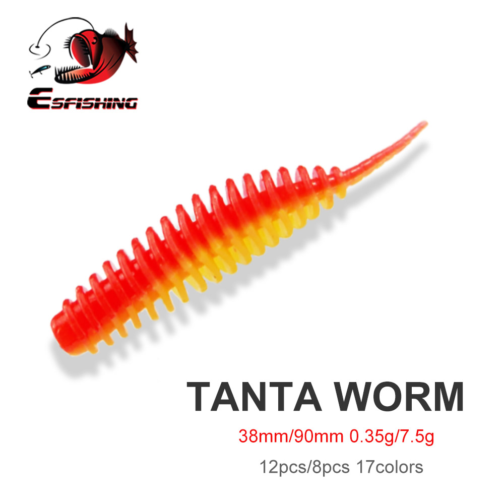 Fishing Lure Spoon - ESFISHING Fishing Tiny Worm Bait Lure