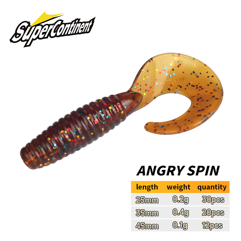 Supercontinent Soft Bait angry - مراجعة Fishing Lure Soft Plastic وسعره