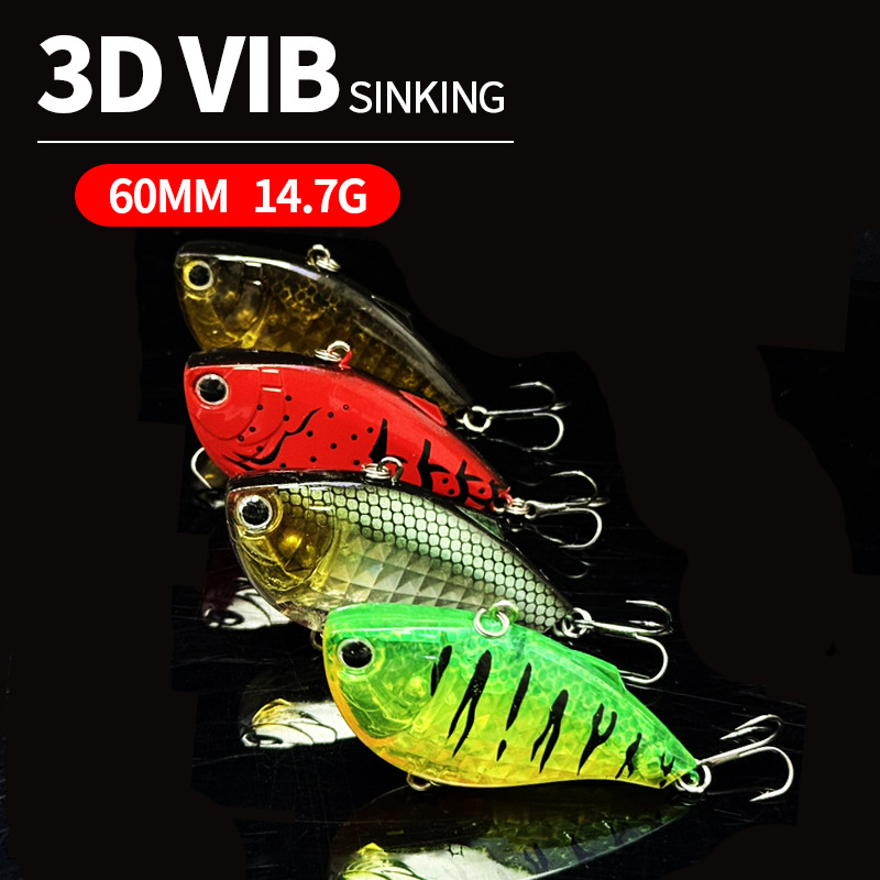 60mm 14.7g Sinking VIB Fishing - مراجعة Fishing Lure Jerkbait وسعره