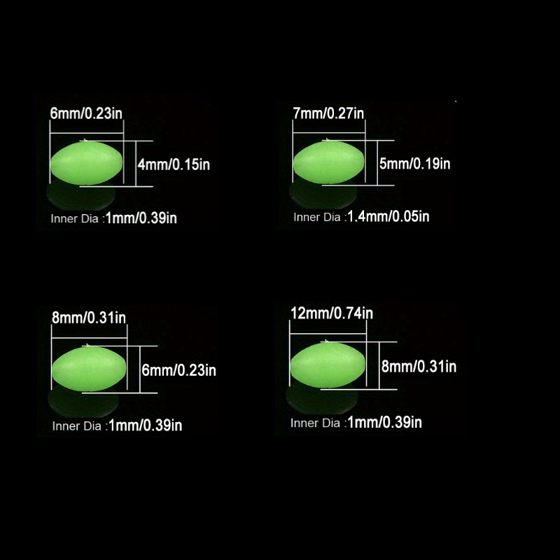 100pcs/lot Oval Night Luminous - مراجعة Fishing Lure Topwater وسعره