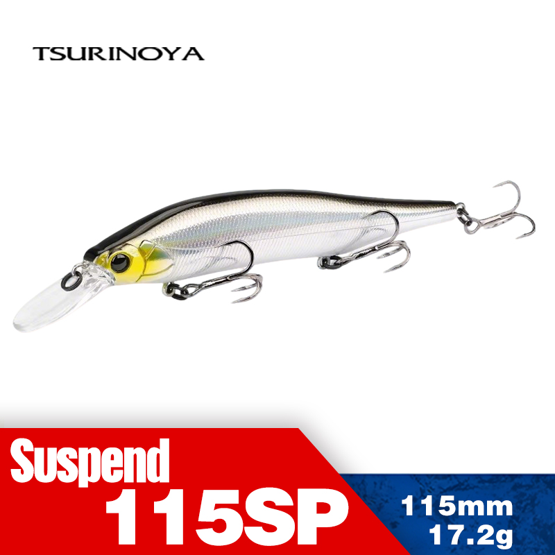 TSURINOYA 115mm 17.2g Suspendi - مراجعة Fishing Lure Jerkbait وسعره
