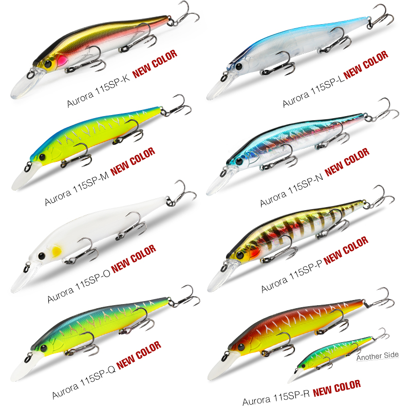 TSURINOYA 115mm 17.2g Suspendi - مراجعة Fishing Lure Jerkbait وسعره