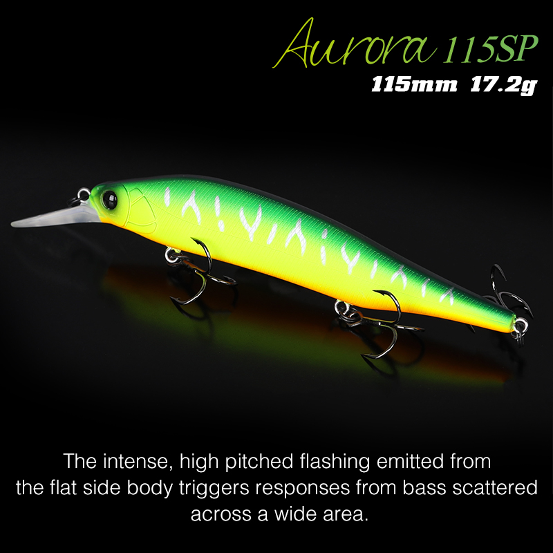 TSURINOYA 115mm 17.2g Suspendi - مراجعة Fishing Lure Jerkbait وسعره