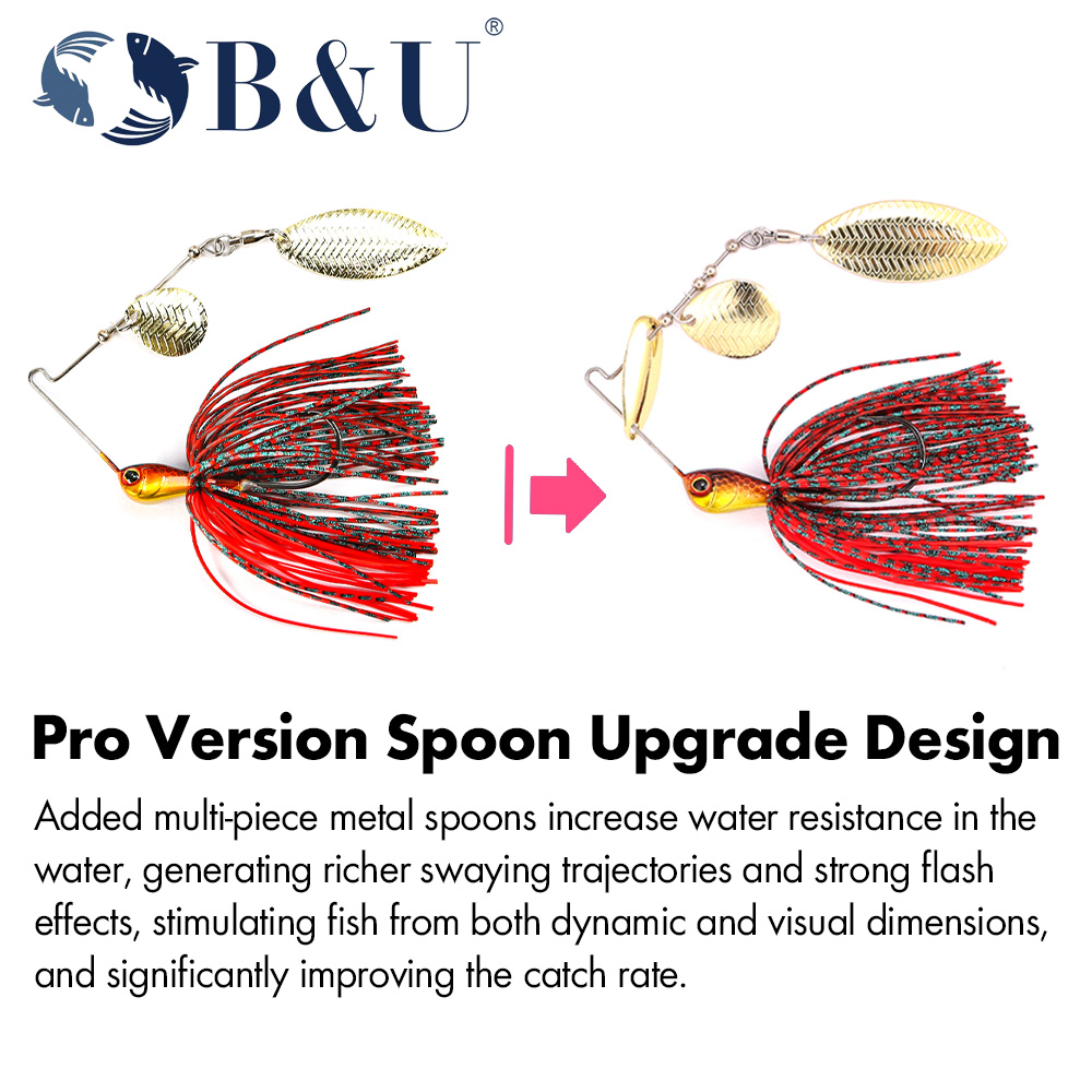 B&U Metal Blade Fishing Lure S - مراجعة Fishing Lure Blade Bait وسعره