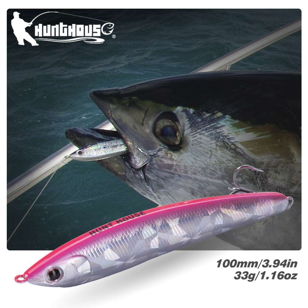 Hunthouse Sinking Pencil Hard  - مراجعة Fishing Lure Jerkbait وسعره