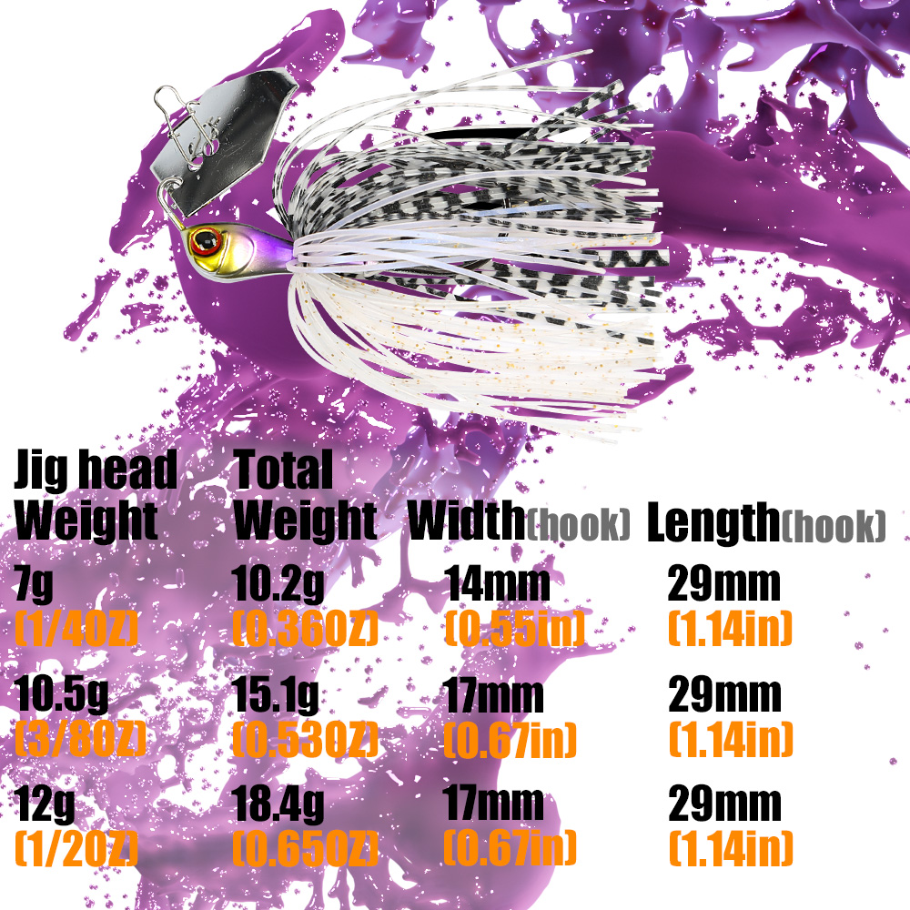 B&U Fishing Lure Chatter Bait  - مراجعة Fishing Lure Blade Bait وسعره