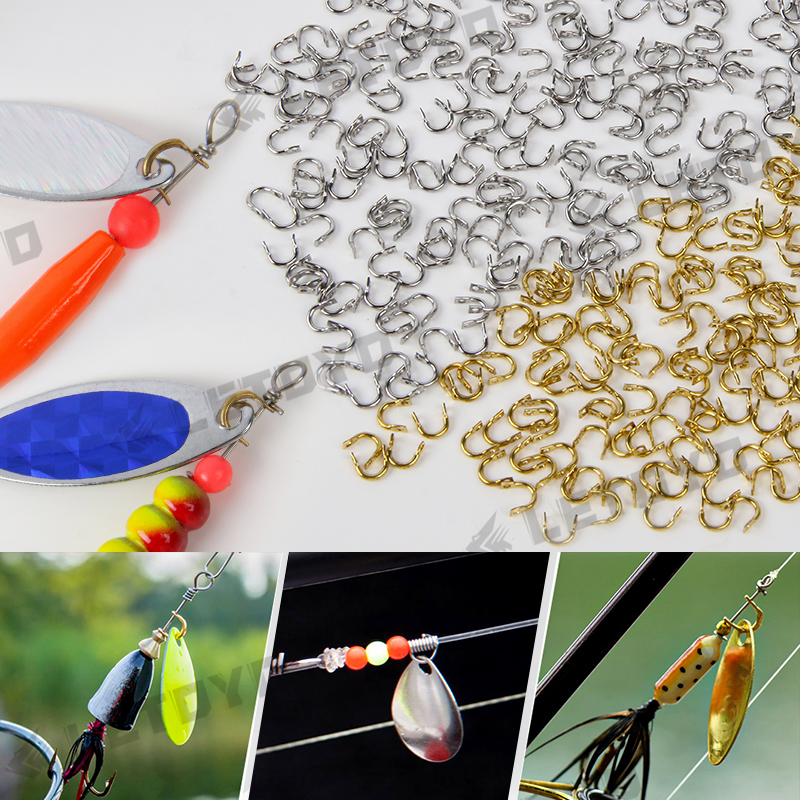 LETOYO 100pcs Folded Clevises  - مراجعة Fishing Lure Spoon وسعره