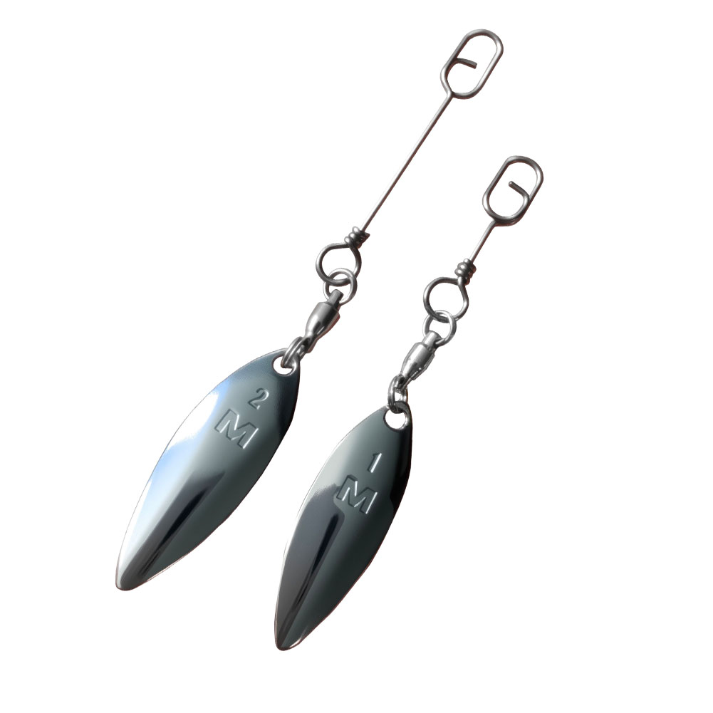 10pcs Willowleaf Blades Spinne - مراجعة Fishing Lure Buzzbait وسعره