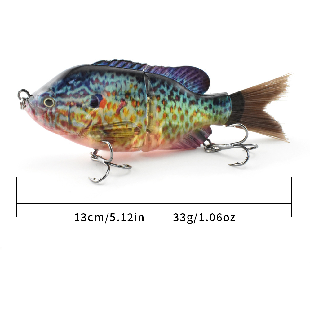 13Cm/33G Bionic Two-Section Ha - مراجعة Fishing Lure Popper وسعره