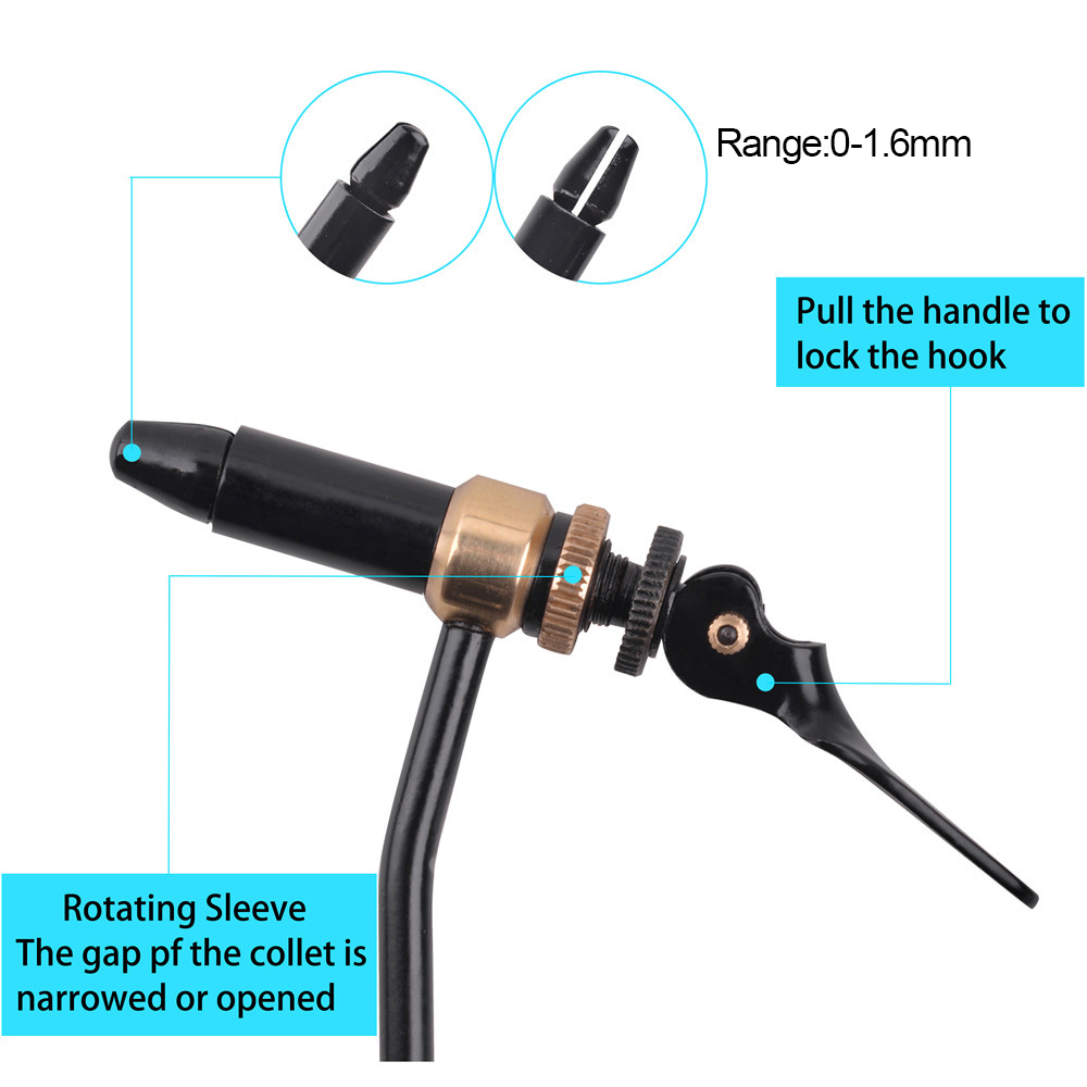Rotary Fly Tying Vise Tool Saf - مراجعة Fishing Lure Jig وسعره