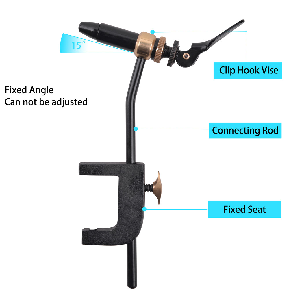 Rotary Fly Tying Vise Tool Saf - مراجعة Fishing Lure Jig وسعره