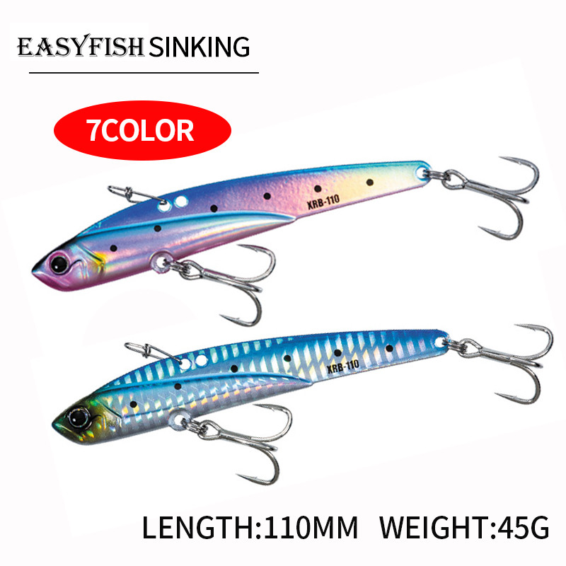 New Fishing Lure VIB 110MM 45G - مراجعة Fishing Lure Blade Bait وسعره