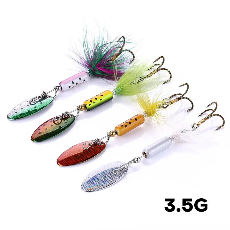 Metal VIB Lures 1PCS 3.5g Feat - مراجعة Fishing Lure Spoon وسعره