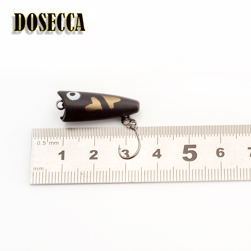 1PCS 2.5cm 1.5g  Topwater Bait - مراجعة Fishing Lure Popper وسعره