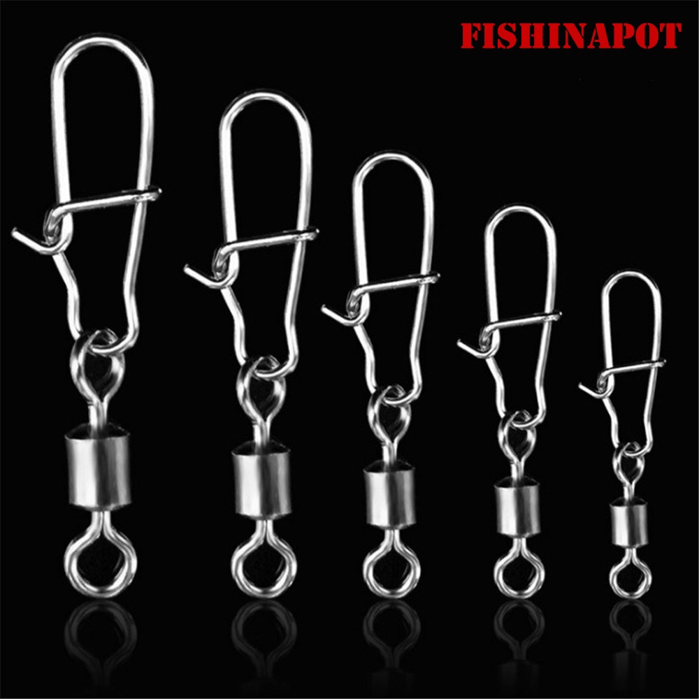 FISHINAPOT 30pcs/lot 2#-10# St - مراجعة Fishing Lure Spinnerbait وسعره