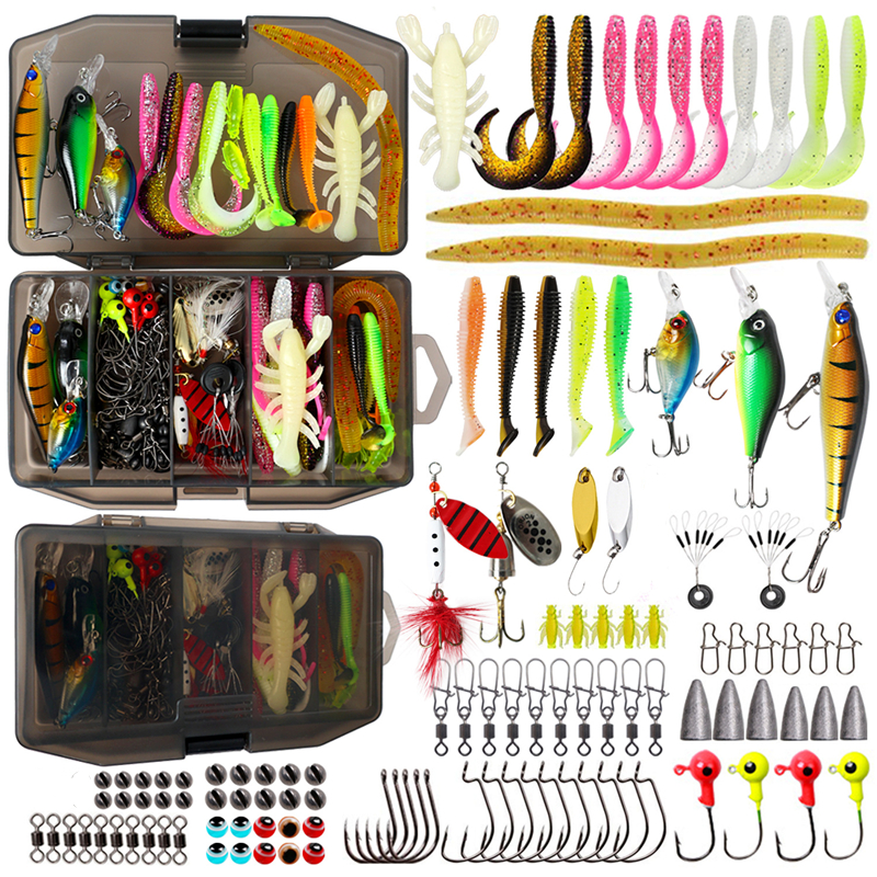 New 120PCS Fishing Lure Set So - مراجعة Fishing Lure Spoon وسعره