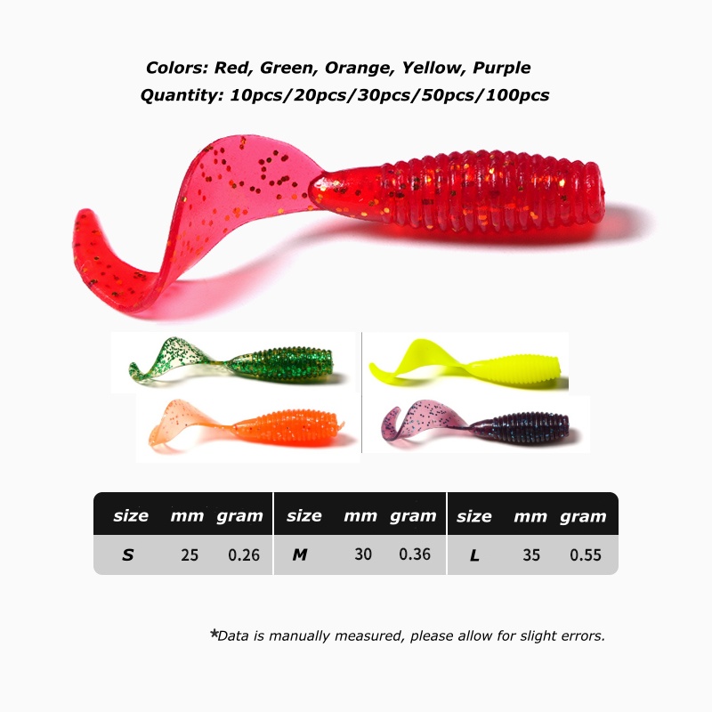 Wondersee 50PCS Soft Bait Worm - مراجعة Fishing Lure Soft Plastic وسعره