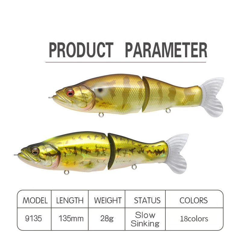 Swimbait Fishing Lure 135mm 31 - مراجعة Fishing Lure Buzzbait وسعره