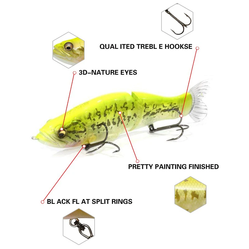 Swimbait Fishing Lure 135mm 31 - مراجعة Fishing Lure Buzzbait وسعره