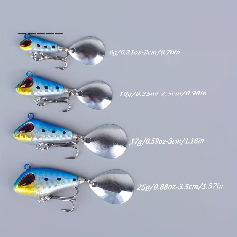 5/6pcs Mini VIB With Spoon Fis - مراجعة Fishing Lure Spoon وسعره