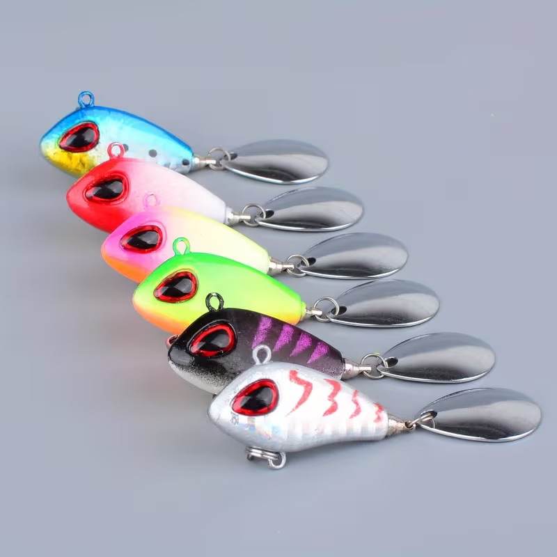 5/6pcs Mini VIB With Spoon Fis - مراجعة Fishing Lure Spoon وسعره