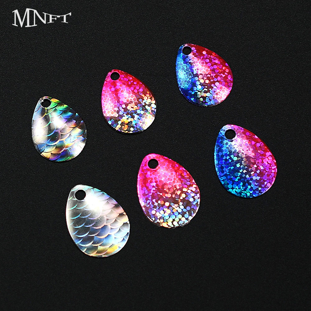 6Pcs Iridescent Fish Scale Spo - مراجعة Fishing Lure Blade Bait وسعره