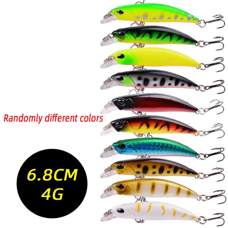 3/5/8PCS Random Fishing Lure S - مراجعة Fishing Lure Crankbait وسعره
