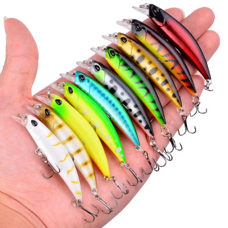 3/5/8PCS Random Fishing Lure S - مراجعة Fishing Lure Crankbait وسعره