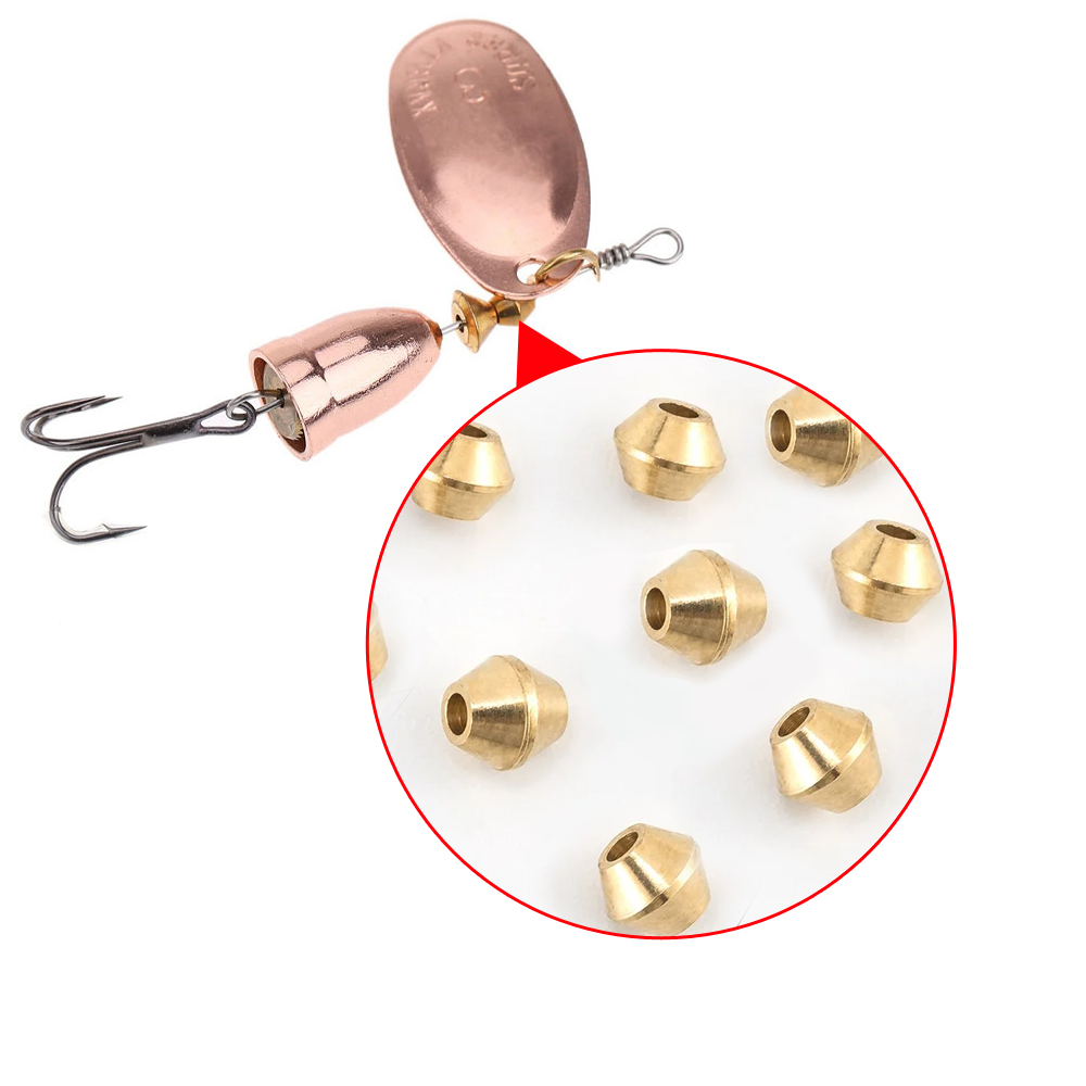 40pcs DIY Lure Brass Fishing B - مراجعة Fishing Lure Spinnerbait وسعره