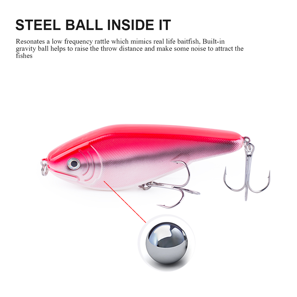 Hanlin NEW Glide Jerkbait 90mm - مراجعة Fishing Lure Jerkbait وسعره