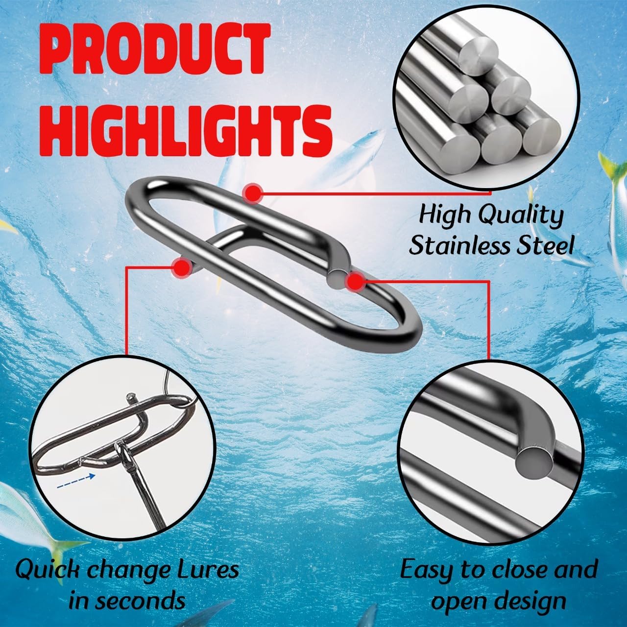 9KM Fishing Snap Kit 110pcs Po - مراجعة Fishing Lure Making Kit وسعره
