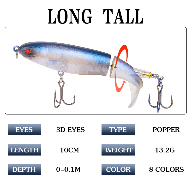 1Pcs 13g/15g35g Topwater Fishi - مراجعة Fishing Lure Popper وسعره