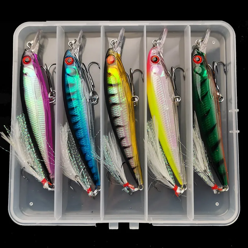 5pcs/box Laser 3D Eyes Bionic  - مراجعة Fishing Lure Box وسعره