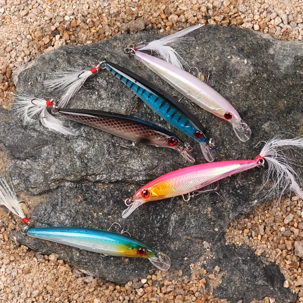 5pcs/box Laser 3D Eyes Bionic  - مراجعة Fishing Lure Box وسعره