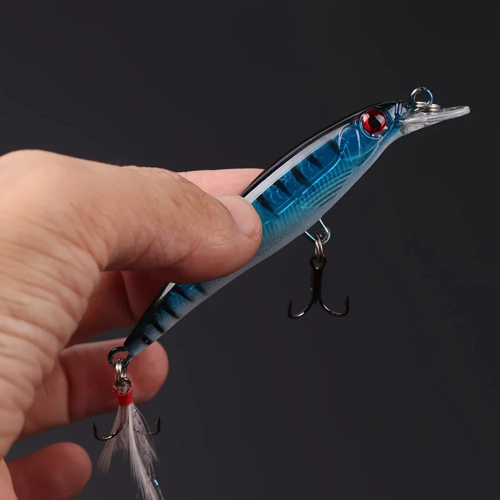 5pcs/box Laser 3D Eyes Bionic  - مراجعة Fishing Lure Box وسعره