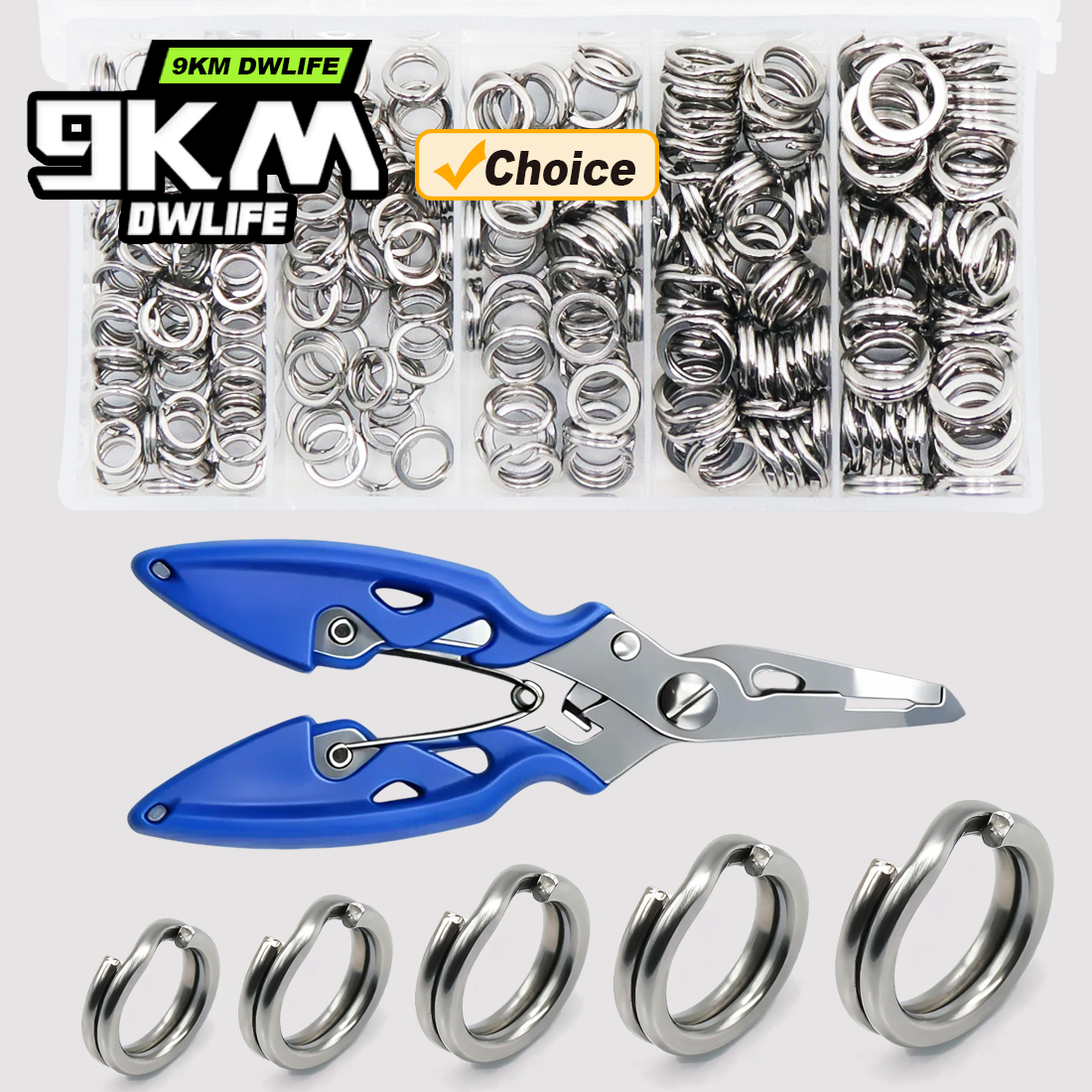 9KM Fishing Split Rings with P - مراجعة Fishing Lure Making Kit وسعره
