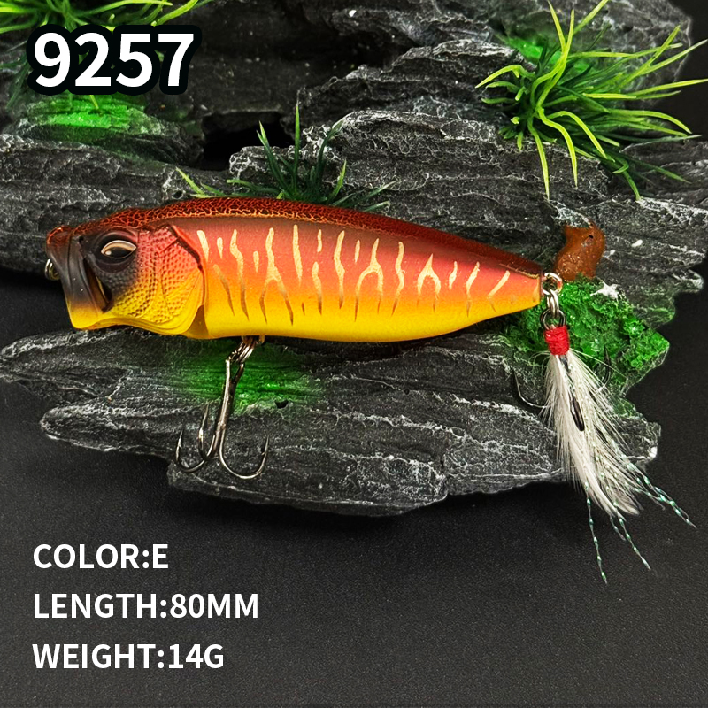 Popper Lure Topwater Bait 80mm - مراجعة Fishing Lure Popper وسعره
