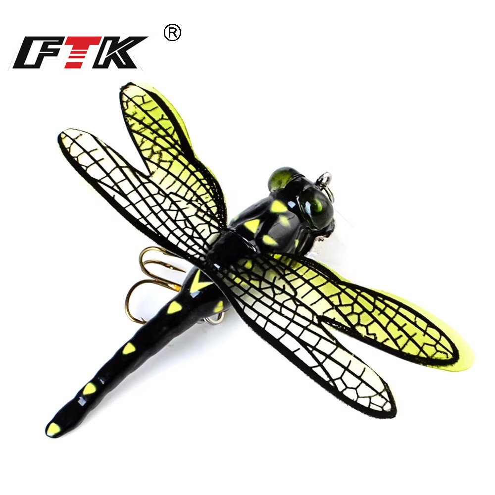 FTK 6g Topwater Dragonfly Dry  - مراجعة Fishing Lure Popper وسعره