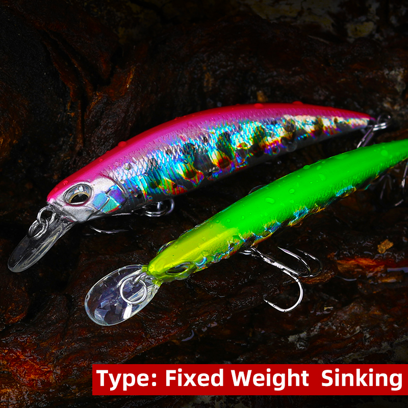 TSURINOYA Sinking Minnow Long  - مراجعة Fishing Lure Jerkbait وسعره