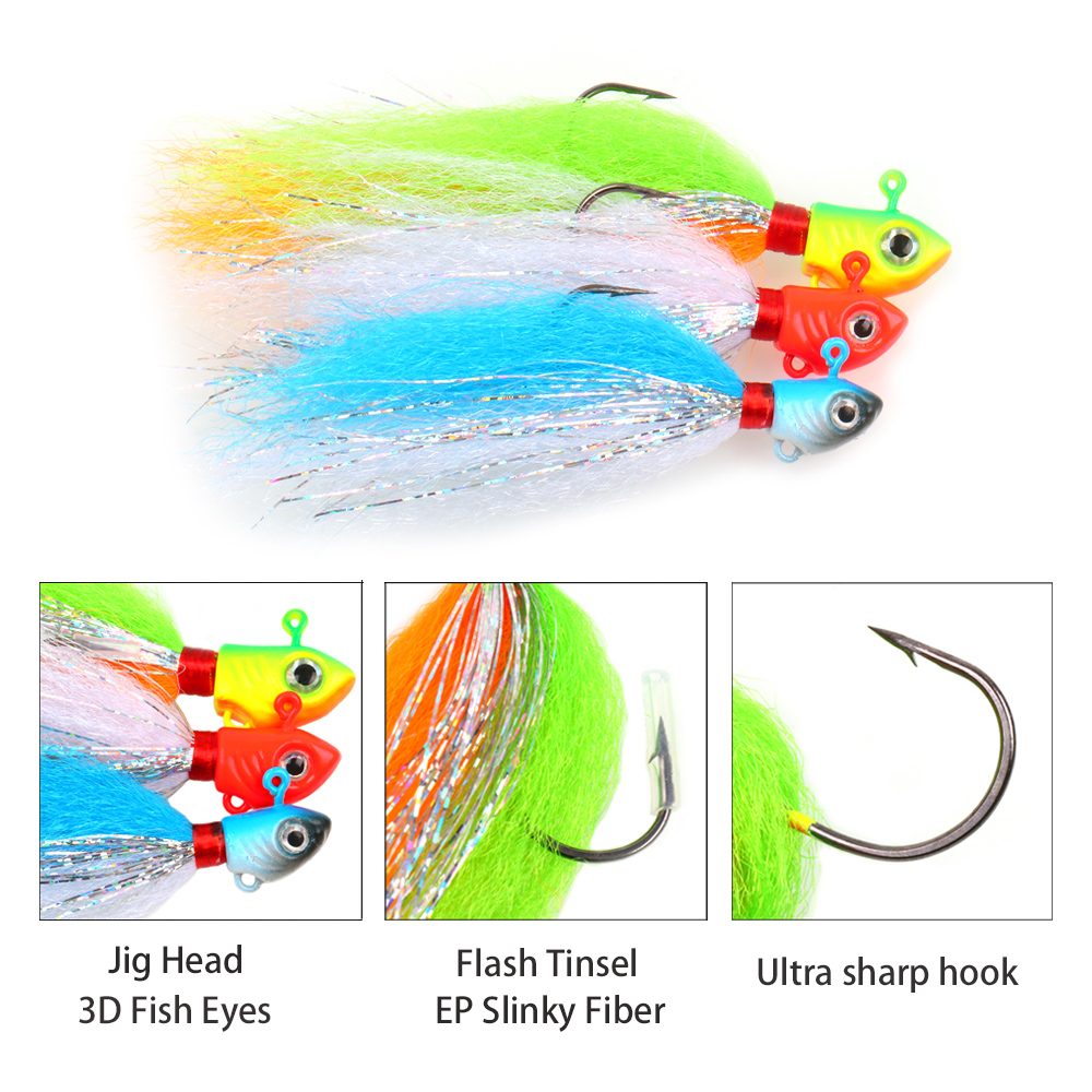 3PCS 10g 15g 20g Jig Head Lure - مراجعة Fishing Lure Swimbait وسعره