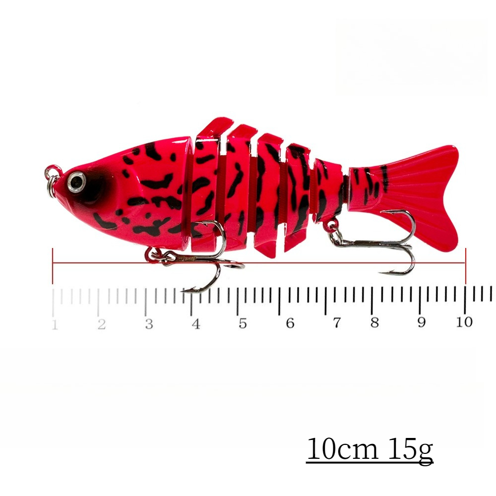 1pc Multi-segment Hard Lure 10 - مراجعة Fishing Lure Popper وسعره