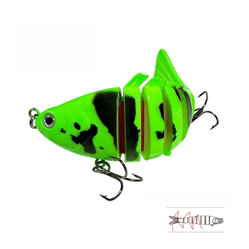 1pc Multi-segment Hard Lure 10 - مراجعة Fishing Lure Popper وسعره