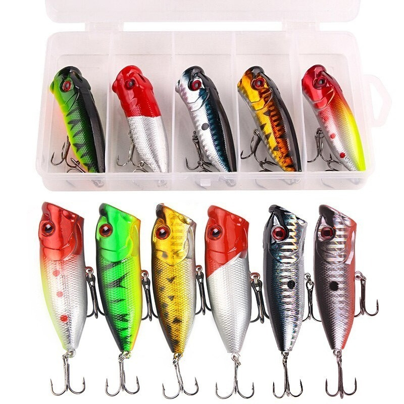6pcs 6colors（opp bag）/5pcs 5co - مراجعة Fishing Lure Popper وسعره