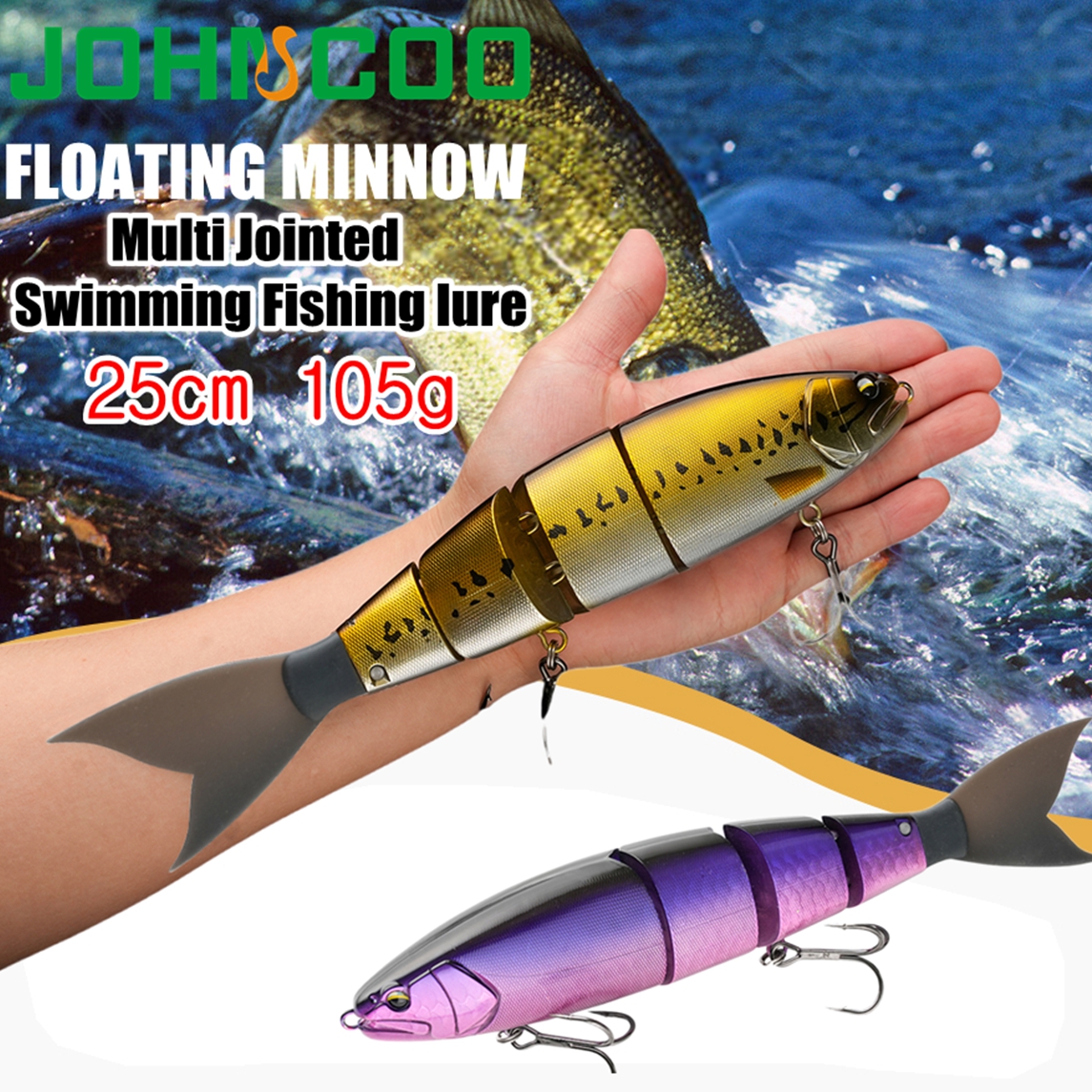 Johncoo Jointed Fishing Lure 2 - مراجعة Fishing Lure Popper وسعره
