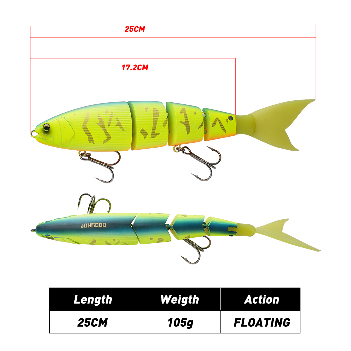 Johncoo Jointed Fishing Lure 2 - مراجعة Fishing Lure Popper وسعره