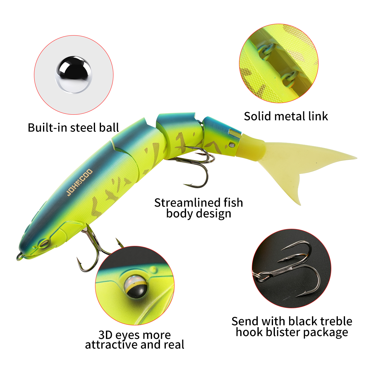 Johncoo Jointed Fishing Lure 2 - مراجعة Fishing Lure Popper وسعره